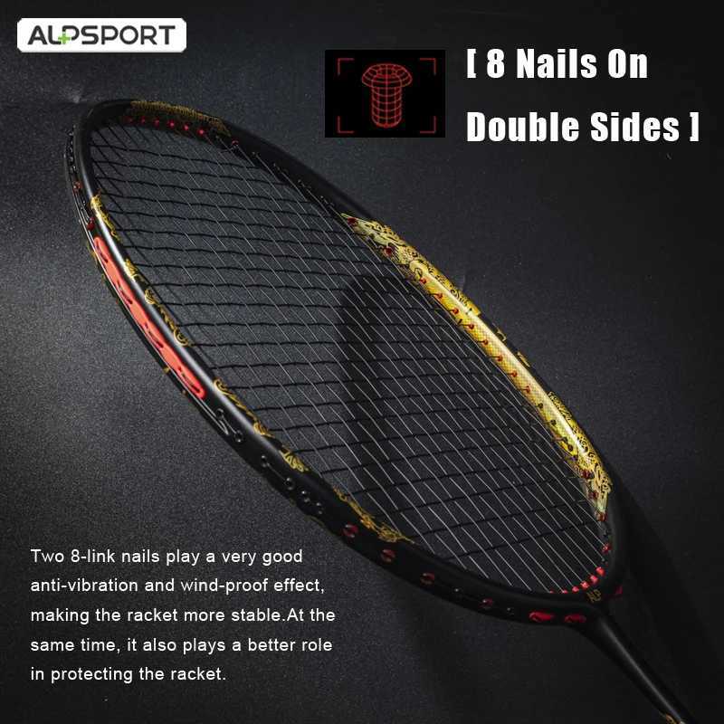 ALP TAJ 4U Badminton Stand T800 Carbon Fiber Professional Stand Ultra Light Quick Start with American String and BagW241221