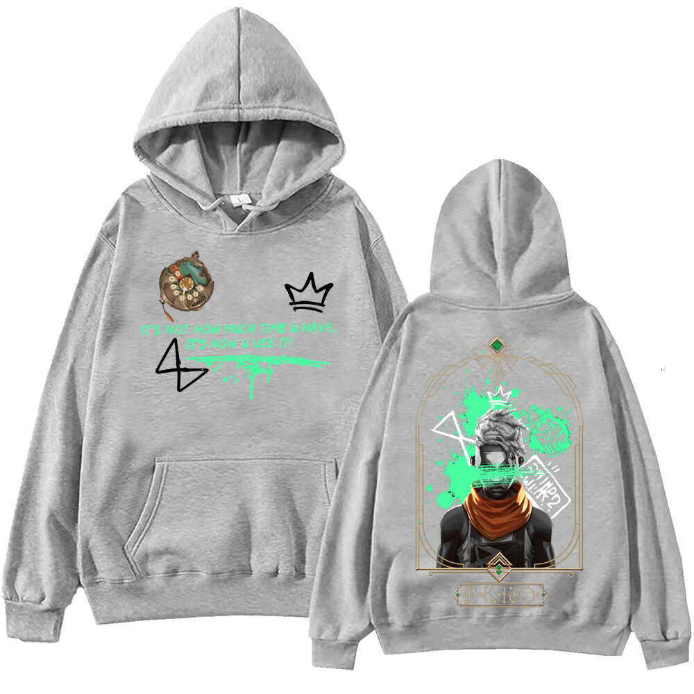 Hot Anime Ekko-Arcane Hoodie Haruku Hip Hop Pullover Tops Popular Music Sweatshirt Fans Gift