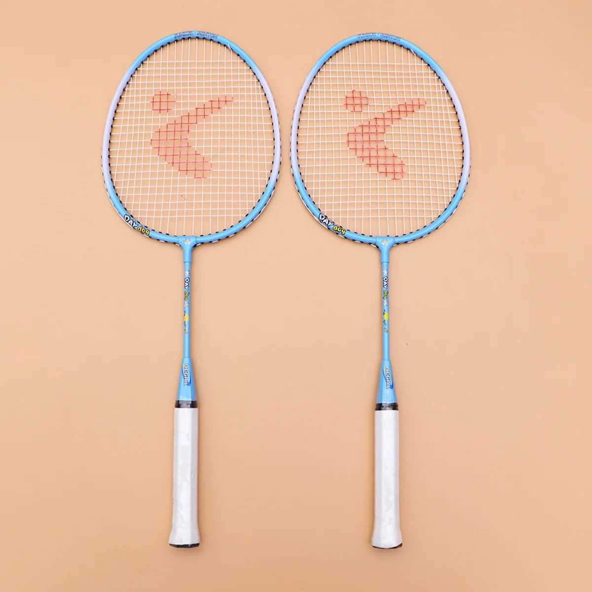 Aluminum alloy badminton racket outdoor sports training set for children cartoon childrenW241221