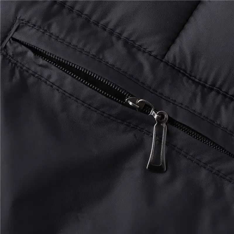 Mens Vest Jacket Sleeveless Jackets Winter Thick Warm Lightweight Waistcoat Brand Loose Cotton-Padded V-neck Buttons Coat XL-5XLXJ241221
