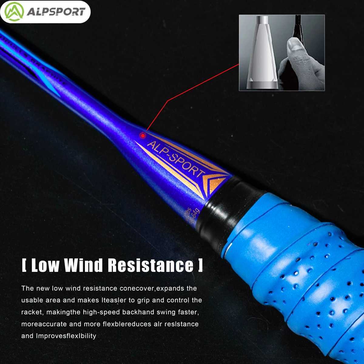 ALP BBQ3.0 8U racket T800 racket 62g ultra light G5 100% carbon fiber imported amateur mid to high gradeW241221