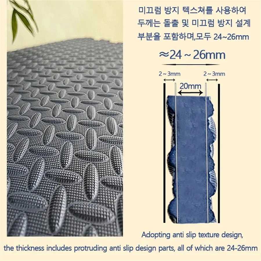 2.5CM thick 30 30 solid color baby room game mat carpet game activity gym mat puzzle environmental protection mat W241221