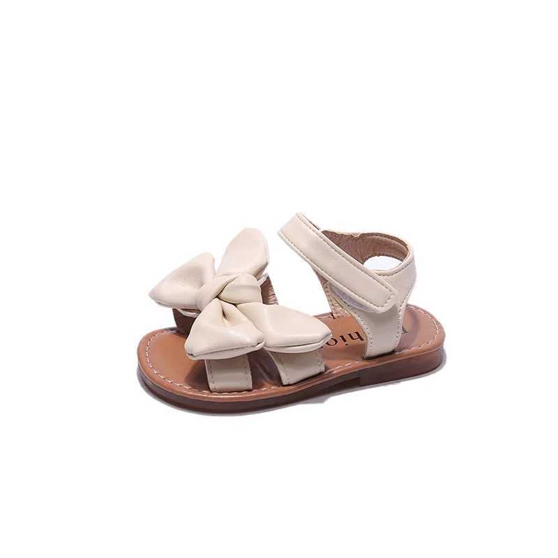 Sneakers Girls Sandals Fashion Princess Classic Baby Girl Kids Summer Sandals Children Sweet Summer Shoes Soft 21-30 Hot Sale Bow-knot H241221