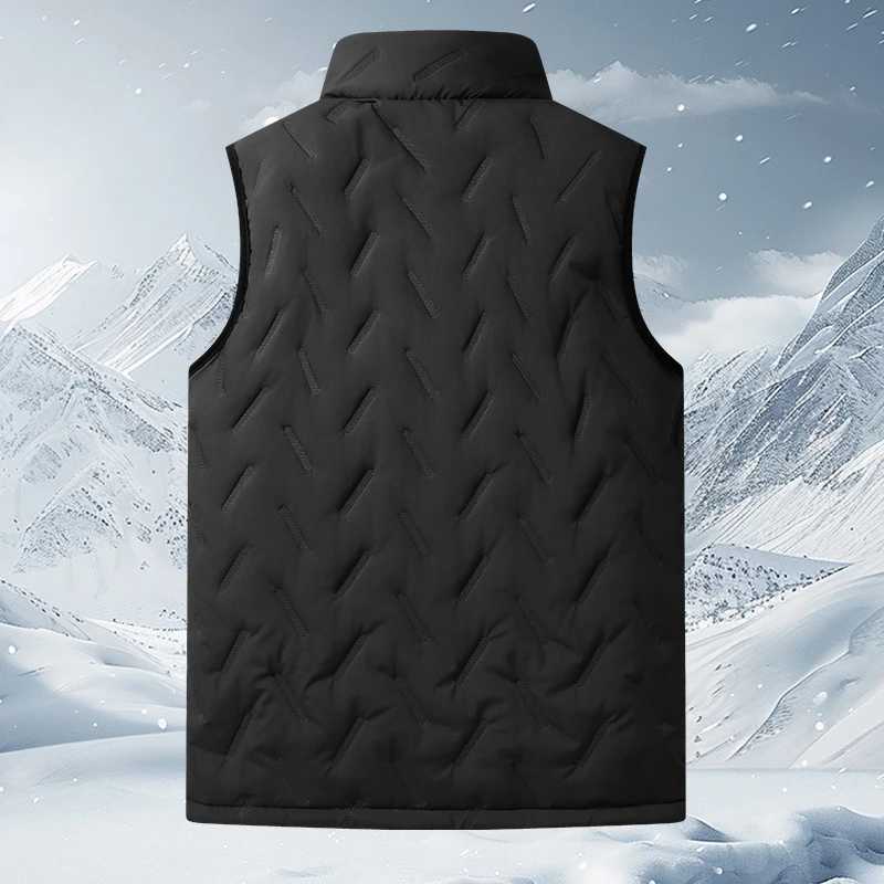 L-7XL Large Size Lamb Fleece Vest Sports and Leisure Stand-up Collar Autumn and Winter Plus Velvet Thick Warm Waistcoat VestXJ241221