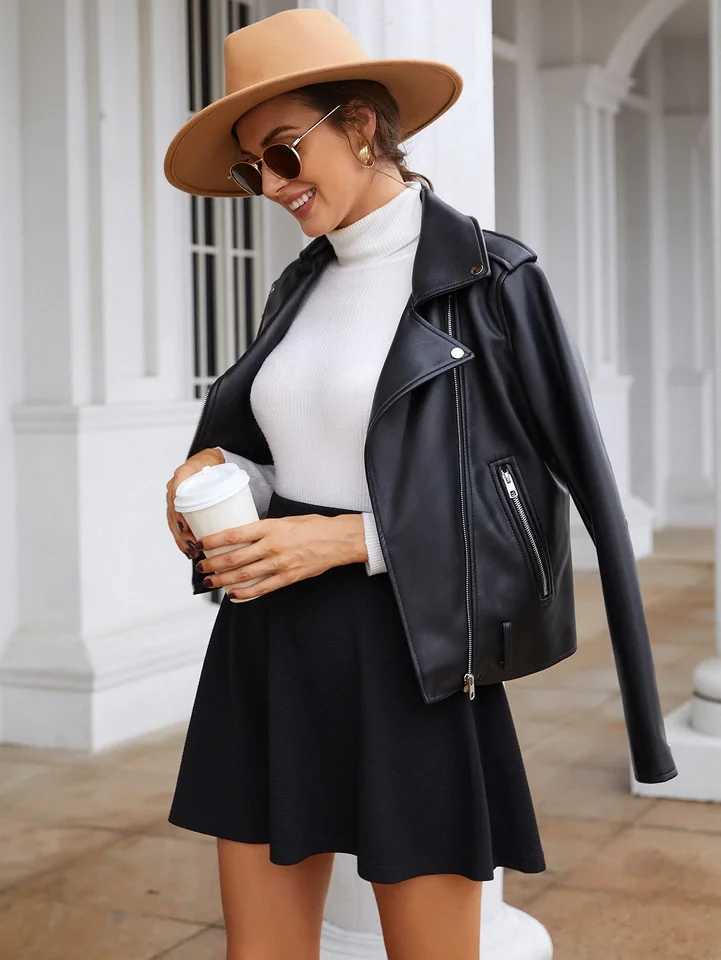 Solid color skirt fluffy skirt elastic waist elastic mid waist black umbr skirt big swing skirt short skirtXJ241221