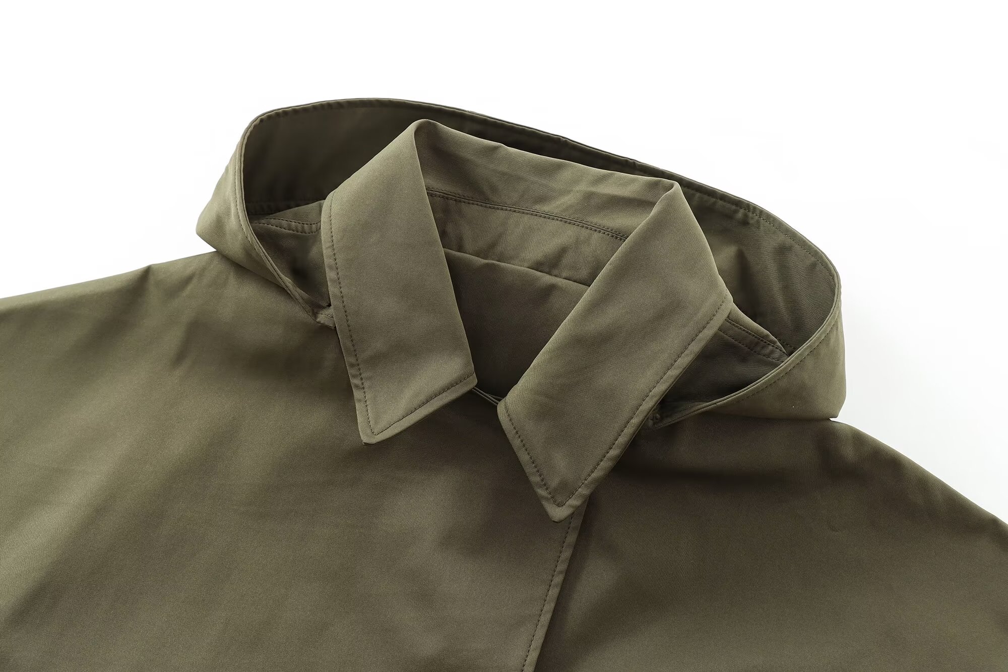TRAF Hooded Women's Trench Coat Long Sleeve Women's Windbreaker New in Coats and Jackets for Women Winter Coats Woman 2024