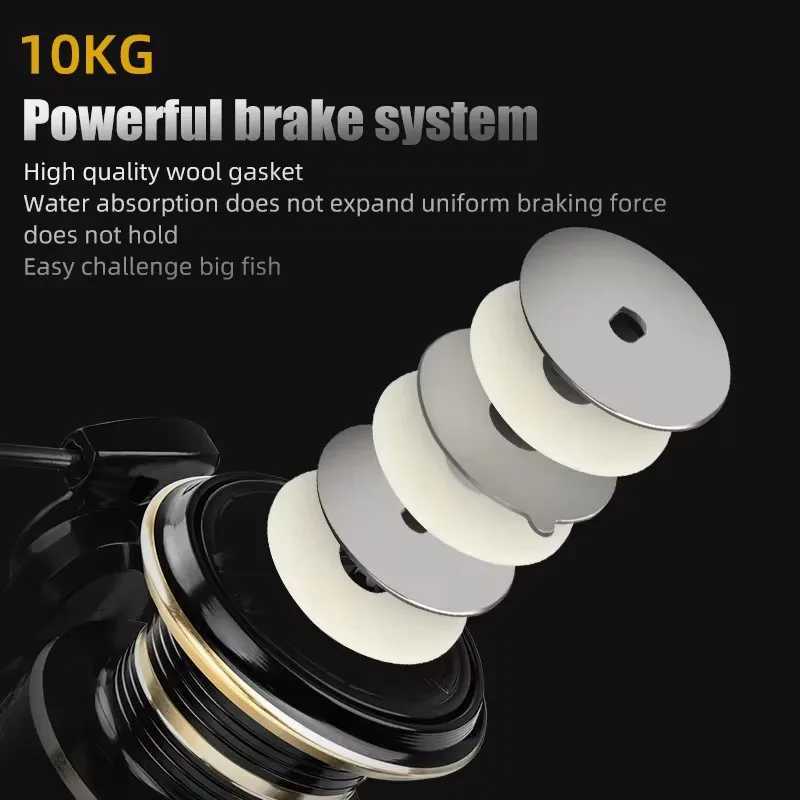 Baitcasting Reels OKUMA Spinning Fishing Reel 2000 - 7000 Ultralight Max Drag 10kg 5.2 1 Surfcasting Spinning Reel Saltwater Jigging Reels S2412195