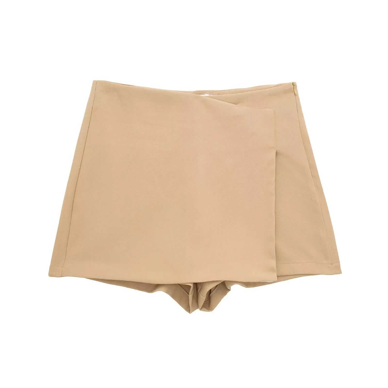 TR Mini Skirt Pants Asymmetric High Waist Skorts For Women Streetwear Wrap Skirt Shorts Summer Casual White Black Short SkirtXJ241221