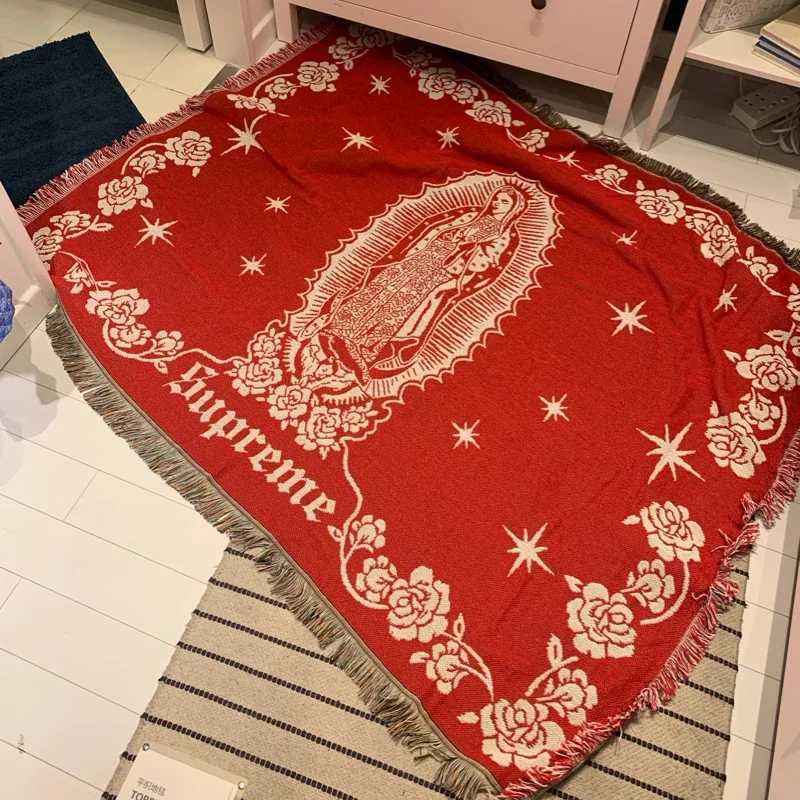 American Marias Virgin Mary Tapestry Street Trend Blanket Camping Blanket Sofa Ornaments Premium Quality BrandXJ241220