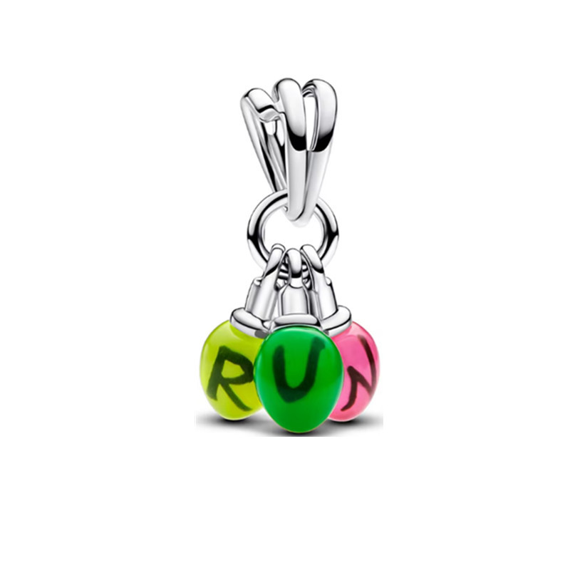2025 New Silver Fashion New Women's Jewelry Charm Series Pendant DIY Bracelet Accessories Beads Suitable For Christmas Gift Free Shipping