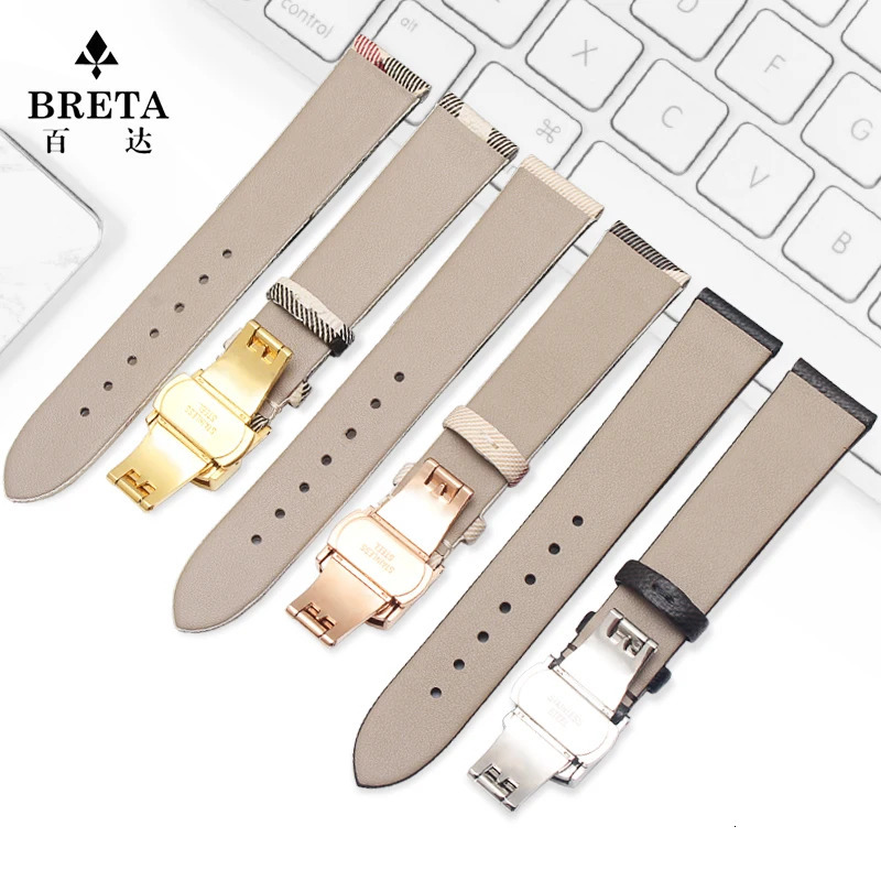 PUBack cowhide Bracelet for BU1938 BU1390 women watchband watch strap 12 14 16 18 20mm 22mm wristwatches band watch belt 241220
