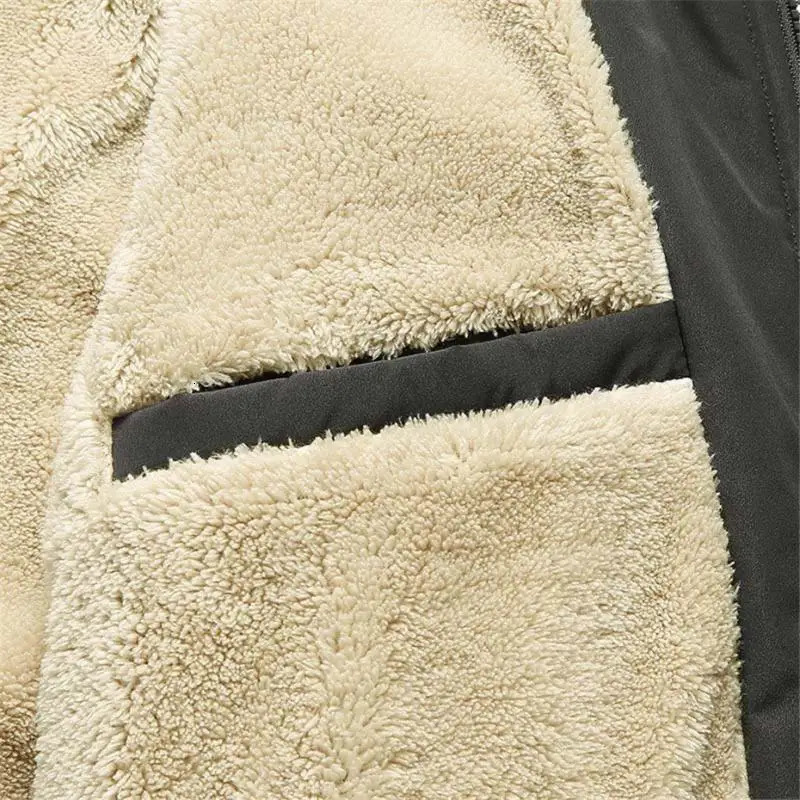 Fleece Warm Mens Winter Jacket Windbreak Parka Coat Thicken Inner Jacket Men Windproof Mens Winter Coat Plus Size 6XL 8XL 241216