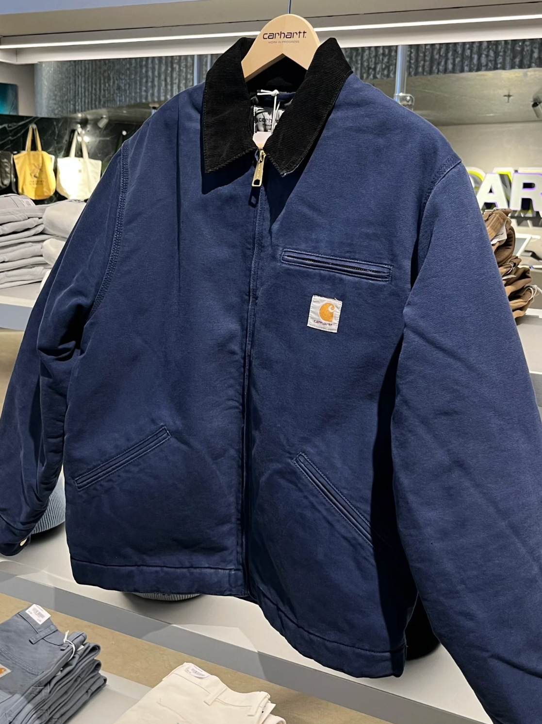 carharttlies jacket High Quality Designer Mens jacket Vintage Washed Canvas Jacket Lapel Fashion Brand Detroit Jackets Casual Loose Jackets Outwear Coats 26c