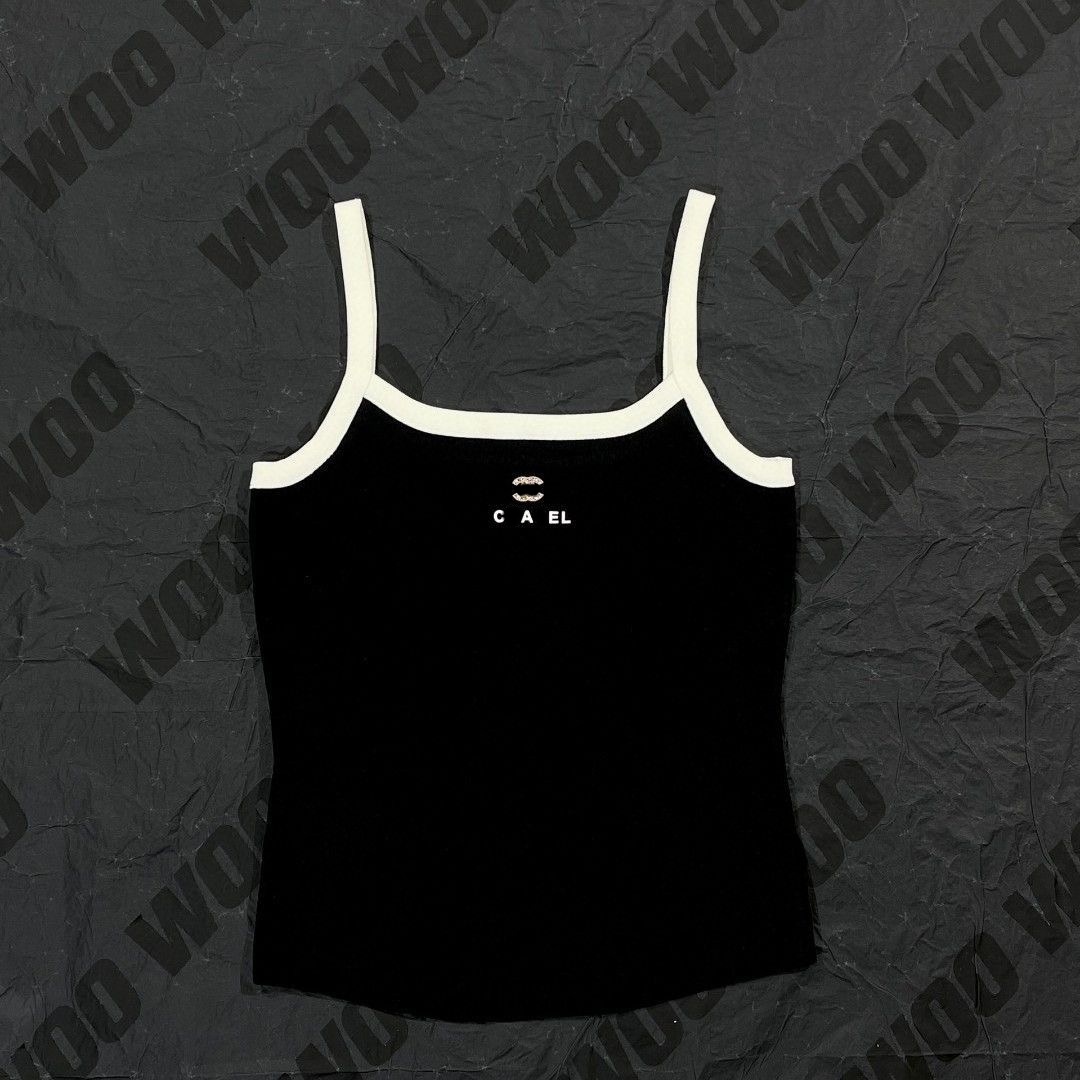 Paris designer new vest halter high quality fashion trend boutique women's wear