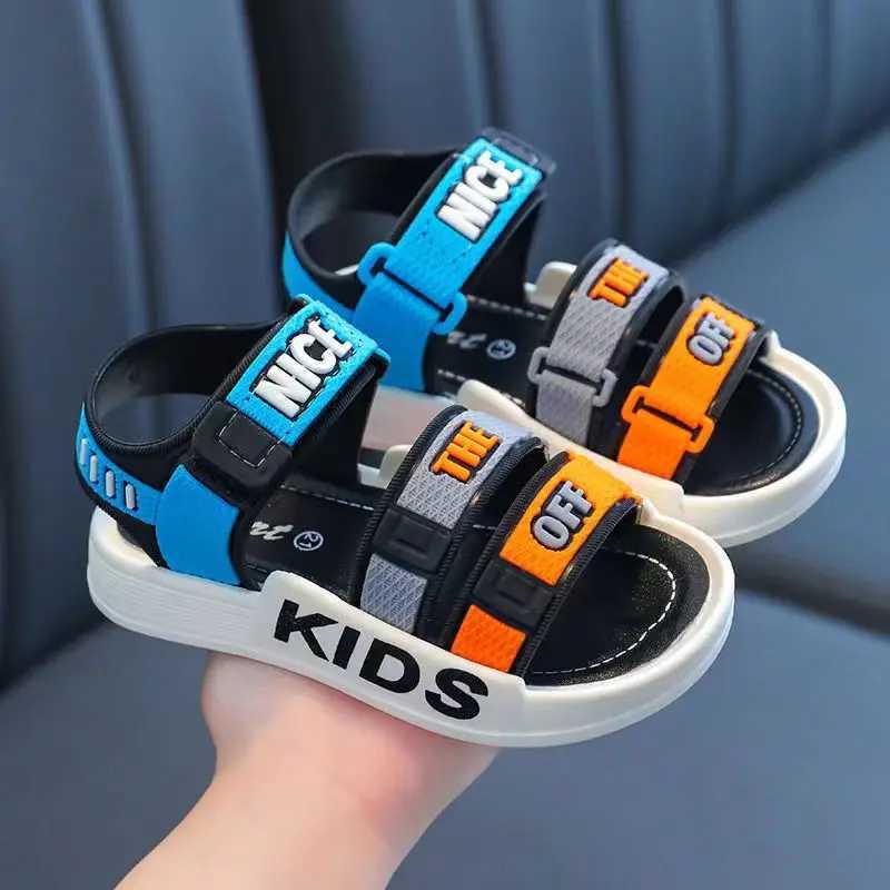 Sneakers Trendy Comfortable Open Toe Sandals For Boys Breathable Lightweight Wear-resistant Sandals For Indoor Outdoor Beach All Season H241221