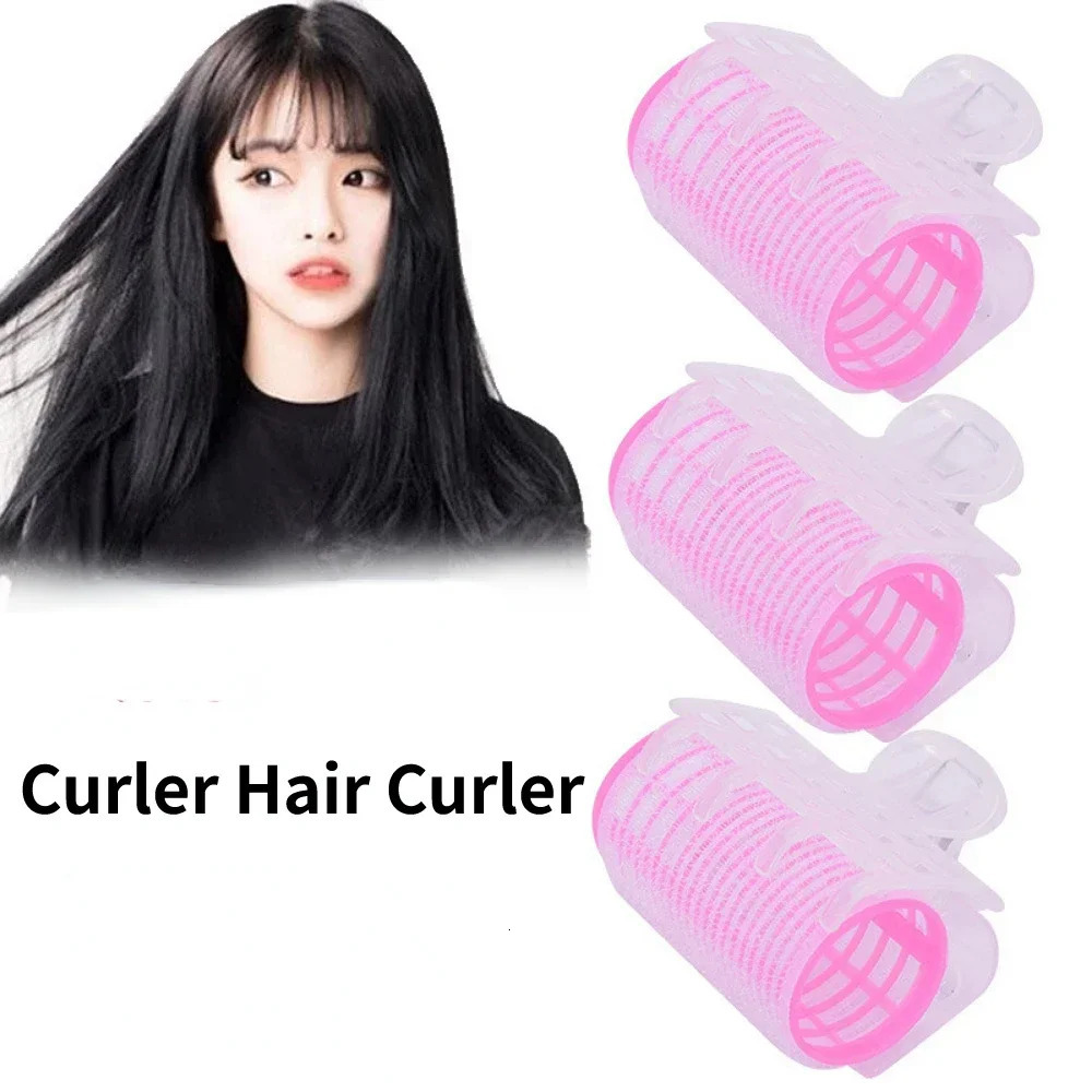 3Pcs/Lot Hair Rollers Bang Roll Curler Hair Curler Plastic Self-adhesive Hair Curling Hairdressing Tool Girl Beauty Styling Tool 241220