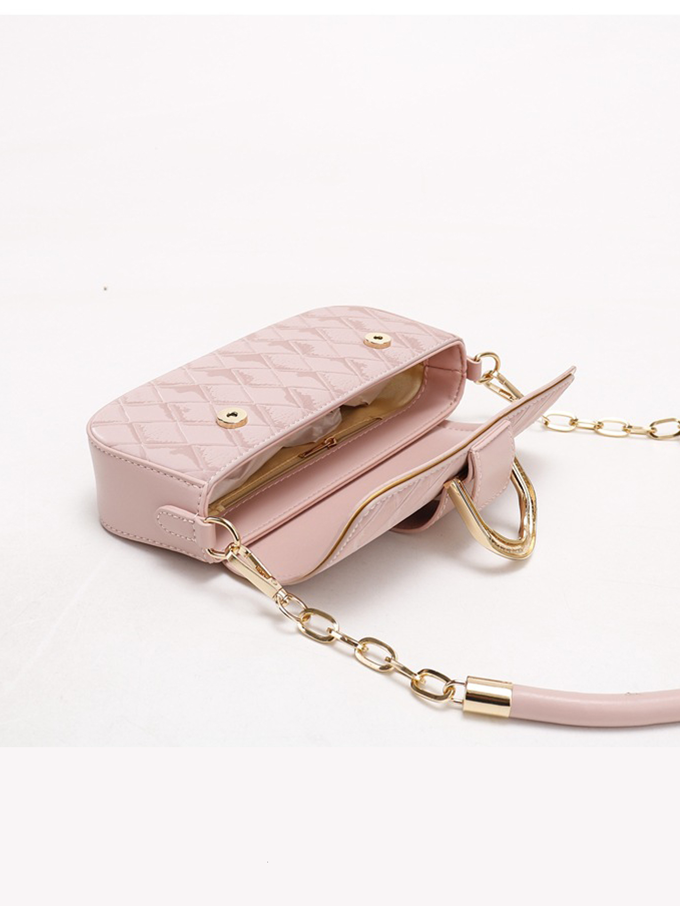 New white collar high end armpit new minimalist style designer shoulder bag crossbody bag sweet small square bag