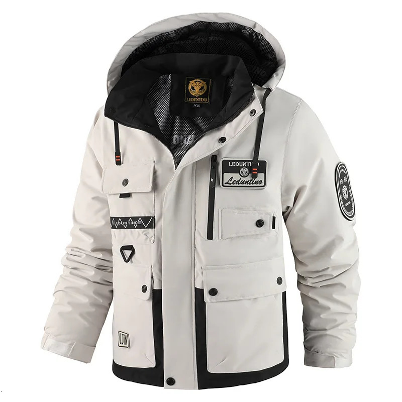 Latest Mens Thickened Parka Coat Outdoor Warm Cottonpadded Jacket Winter Plus Size Hooded Waterproof Fashion 241217
