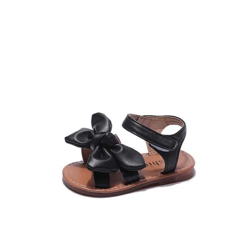Sneakers Girls Sandals Fashion Princess Classic Baby Girl Kids Summer Sandals Children Sweet Summer Shoes Soft 21-30 Hot Sale Bow-knot H241221
