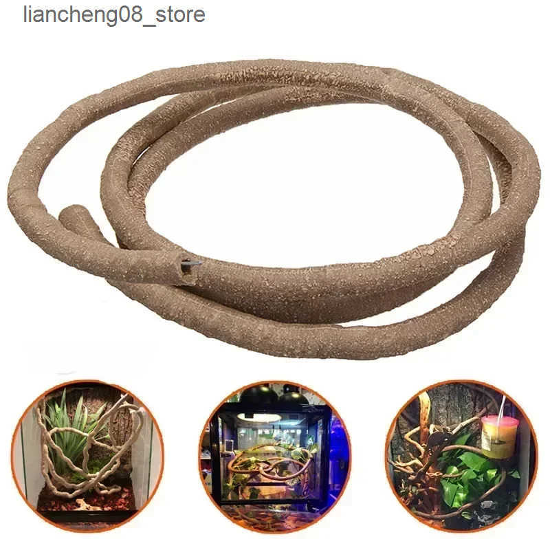 Other Pet Supplies Large Flexible Vines Rattan Habitat Decoration Bendable Jungle Branches Climb Pet Supplies Reptiles Terrarium Decor 1.5/2.5/3m L240