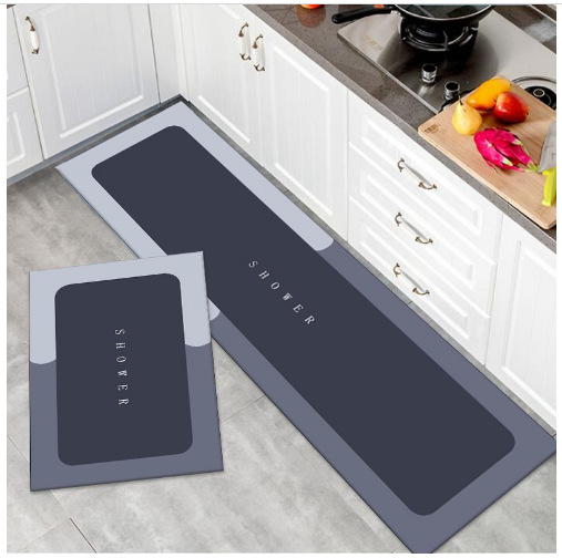 Diatom Mud Absorbent Pad, Long Strip Bathroom Anti Slip Floor Mat, Soft Entry Pad, Erasable and Washable Door Mat
