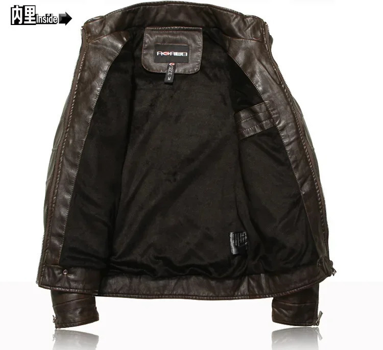 Motorcycle Thickened Leather Coat Men Winter Warm Man Leather CoatMens Plus Velvet Men Moto Biker Riding Fleece Leather Jacket 241216