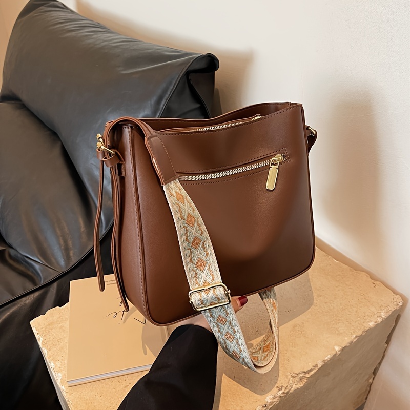 Daily Versatile Large Capacity PU Waterproof Ladies Crossbody Shoulder Bag