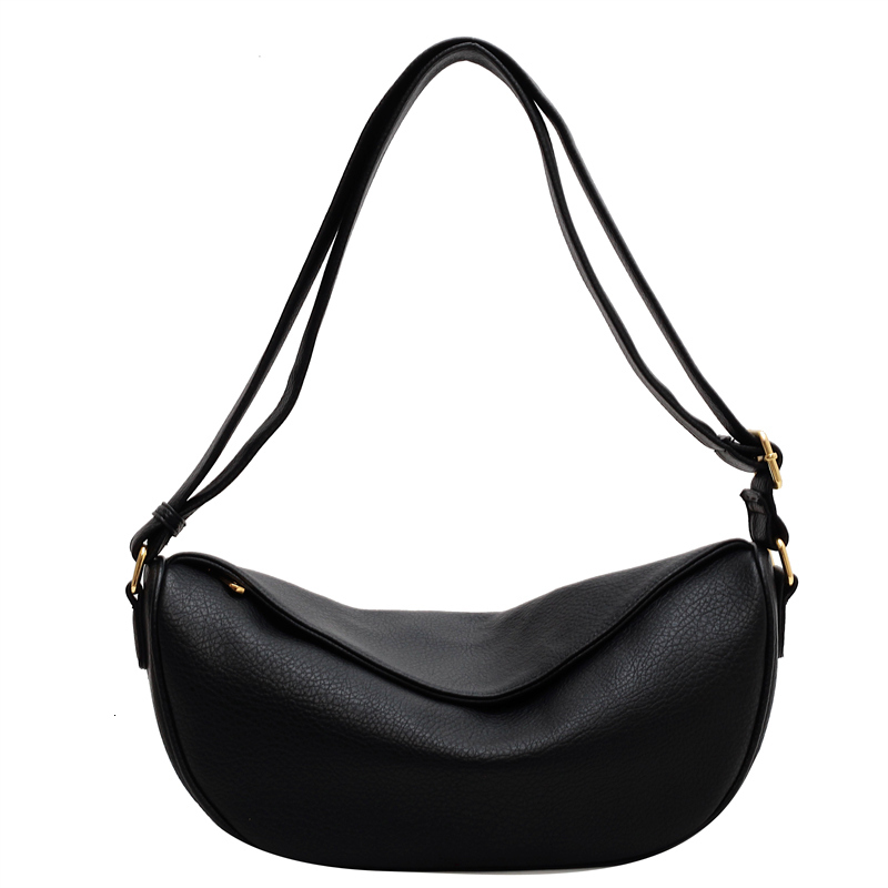 LEFTSIDE Large Crossbody For Women 2022 Winter High Capacity Handbags Solid Soft Shoulder Bags Females Travel Hobos Bag