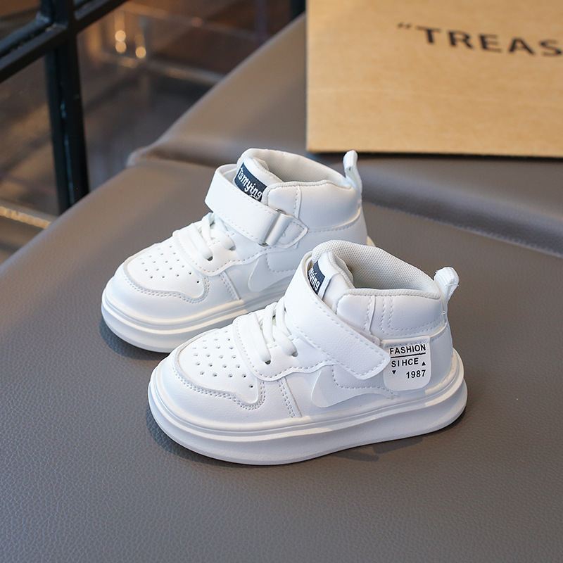 Kids Basketball Shoes for Children High Top Trainers Boys and Girls Happysteps Sport Running Sneakers Enfant Toddler Baby Outdoor Shoes Sizes US5c-US1