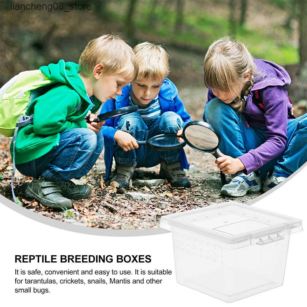 Other Pet Supplies 20 animal pet feeding boxes wolf spider shells lizards multi-purpose cages incubators jumping spiders transparent geckos jars L2409