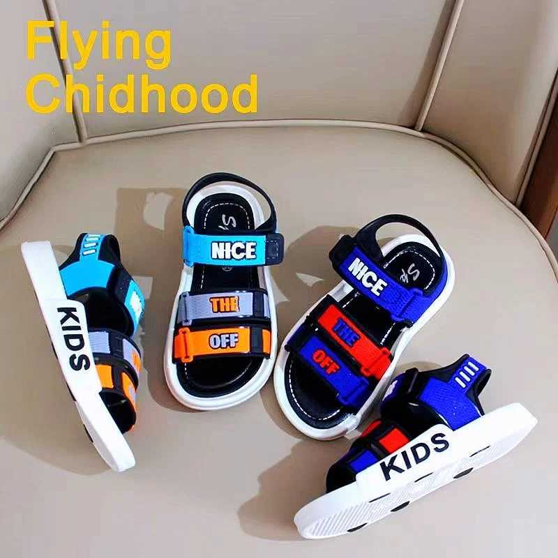 Sneakers Trendy Comfortable Open Toe Sandals For Boys Breathable Lightweight Wear-resistant Sandals For Indoor Outdoor Beach All Season H241221