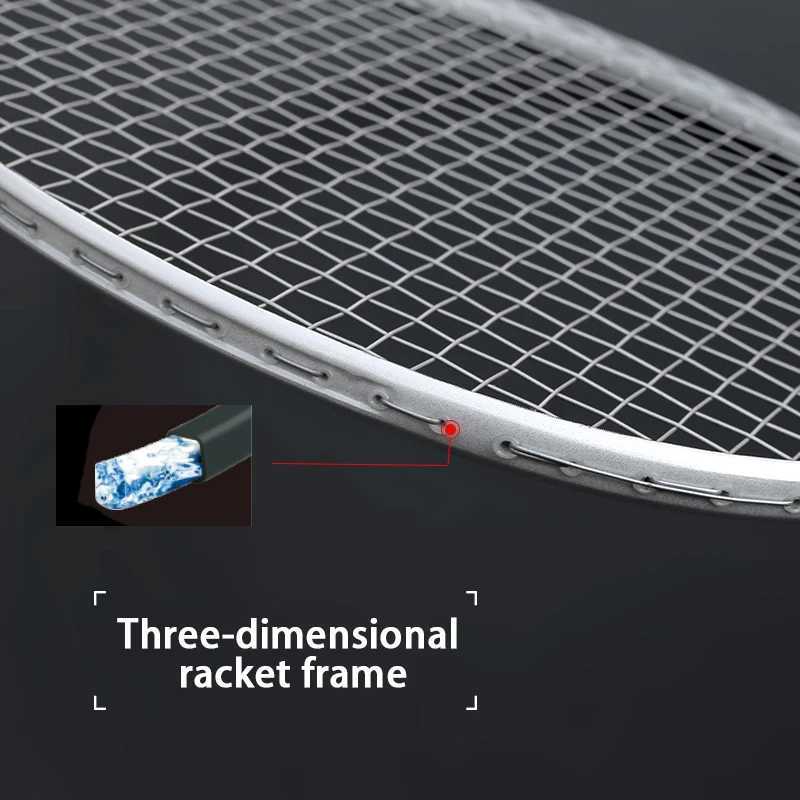 Professional carbon fiber racket pad ultra light 5U racket with string bag carbon fiber racket no string gripW241221