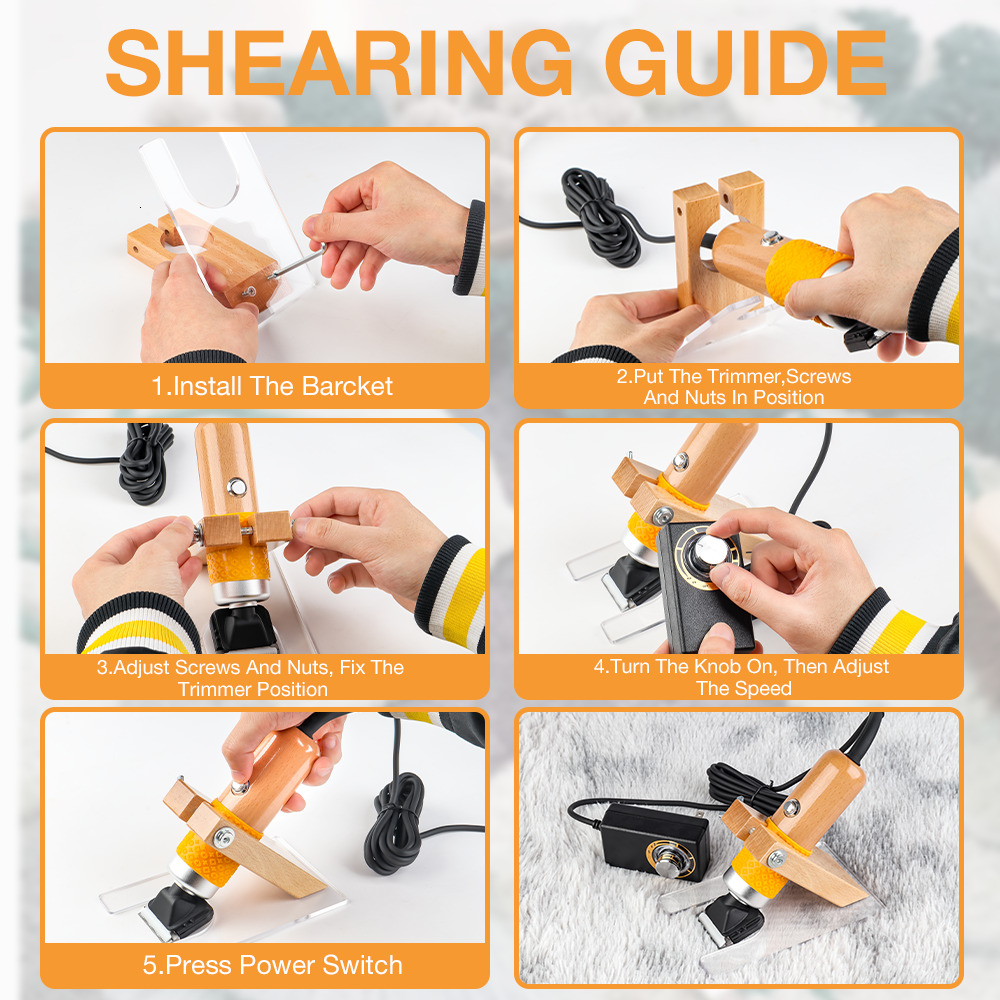 200W 110V-220V Carpet Trimmer, Animal Tufted Electric Scissors, Home Pet Hair Clipper Set, Tools