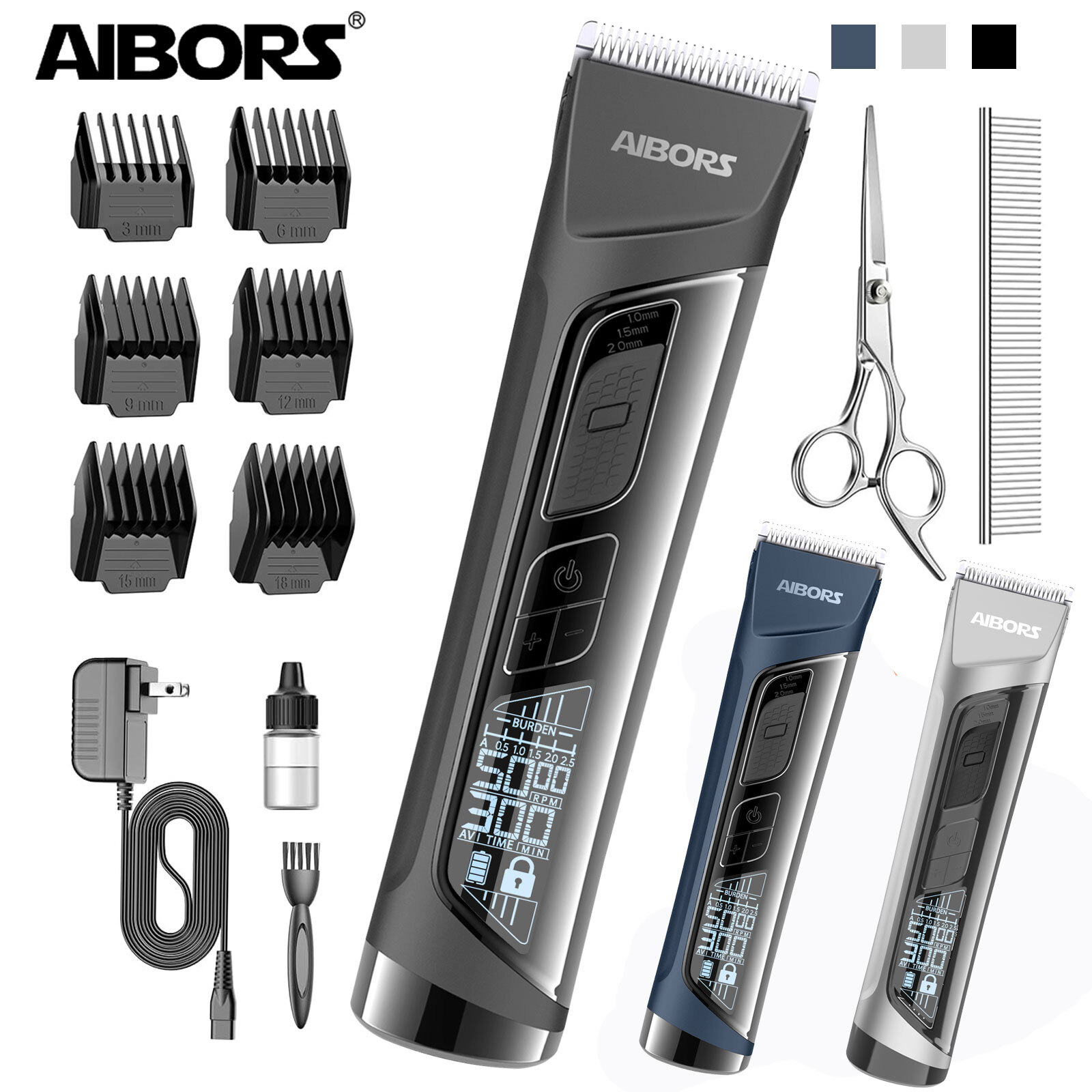 Puppy Beauty Cut Hine Professional Dog Hair Clippers For Grooming Electronic With LCD Low Noise Trimmer For Pet Cat Dogs