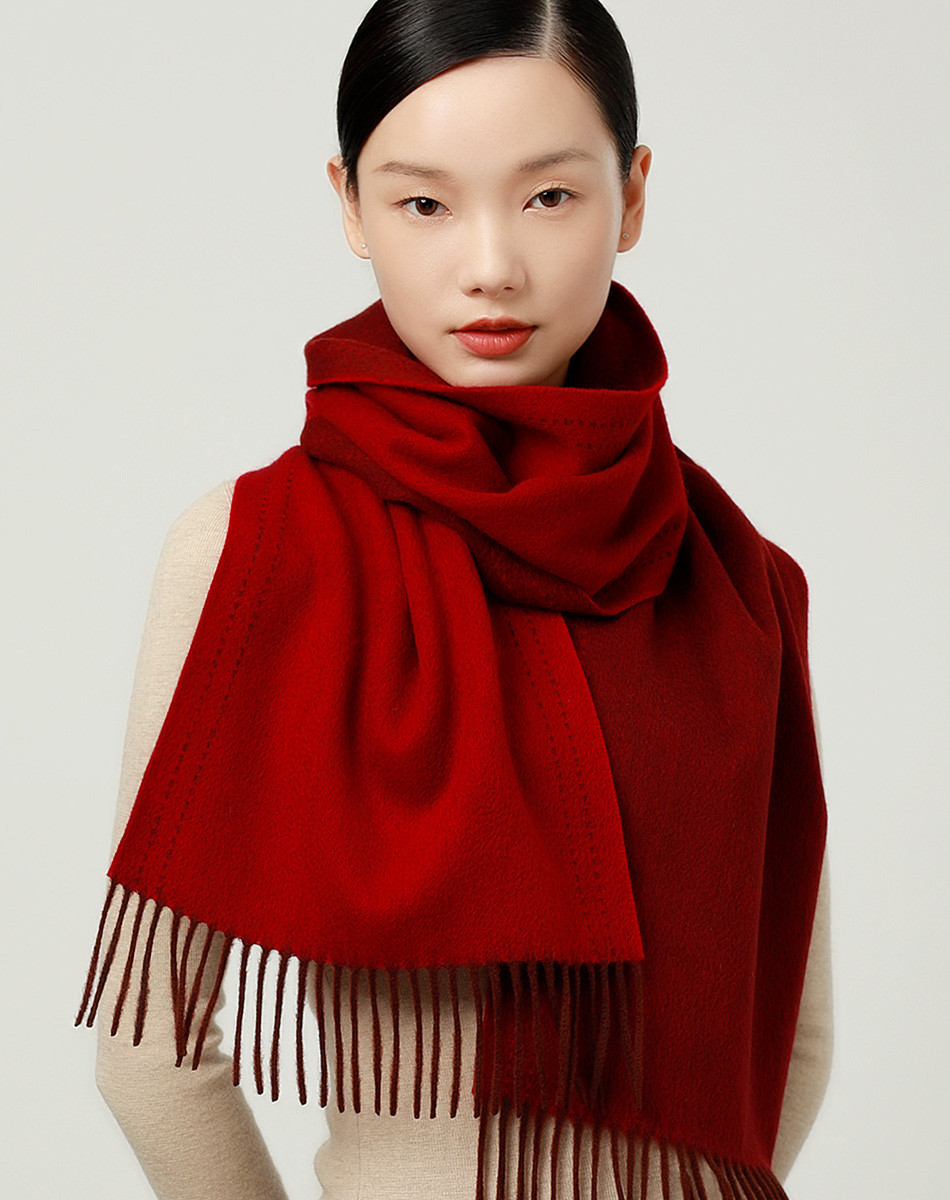 Exquisite fashion two-color British style ladies with warm scarf shawl fabric