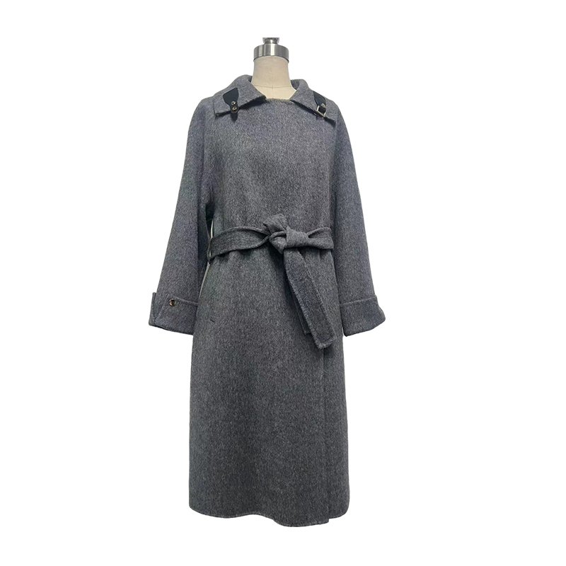 Women's Elegant Solid Color Wool Coat Comfortable & Warm Oversized Design