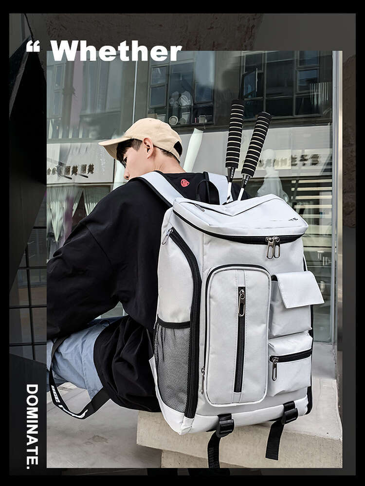 Tennis Racket Backpack, Women's Style, Men's Sports, Large Capacity Tennis Equipment, Badminton Bag, Independent Shoe Compartment