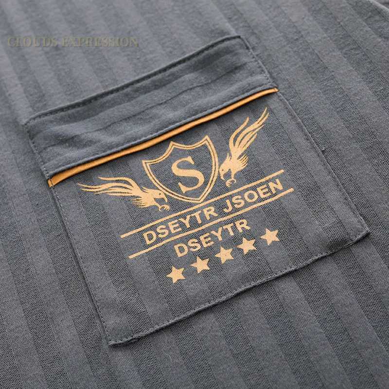 Brand Mens Pajamas Knitted Cotton Mens Pajamas Set Casual Short Pajamas Plus XXXXL Home Pajamas PJ W241221