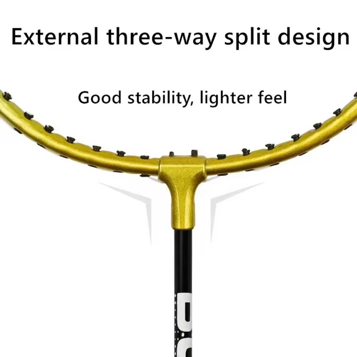 Original by Beginner Badminton Set 2-piece Professional Training Durable Leisure Sports RacketW241221