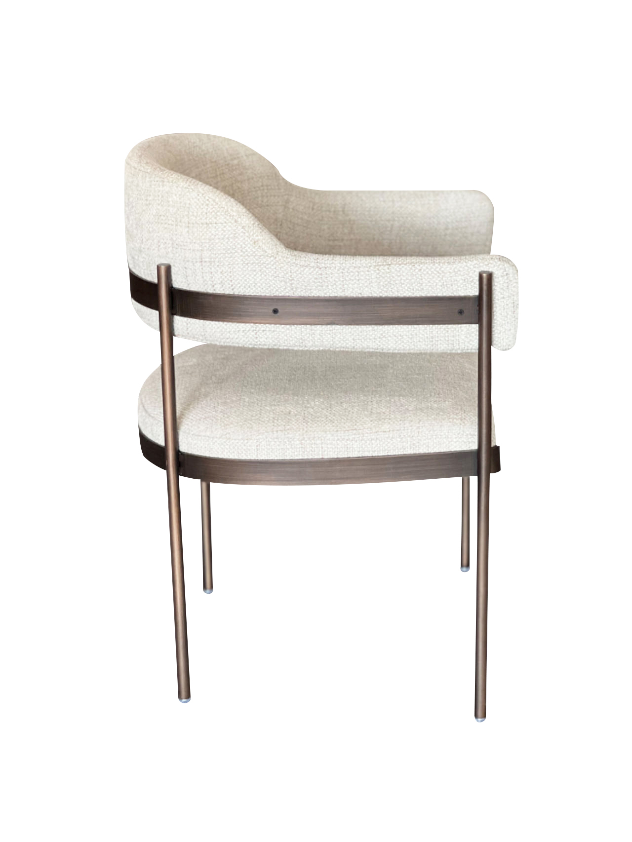 ROWAN Dining Chair - Modern Upholstered Metal Frame Chair for Dining Room Office or Home Use