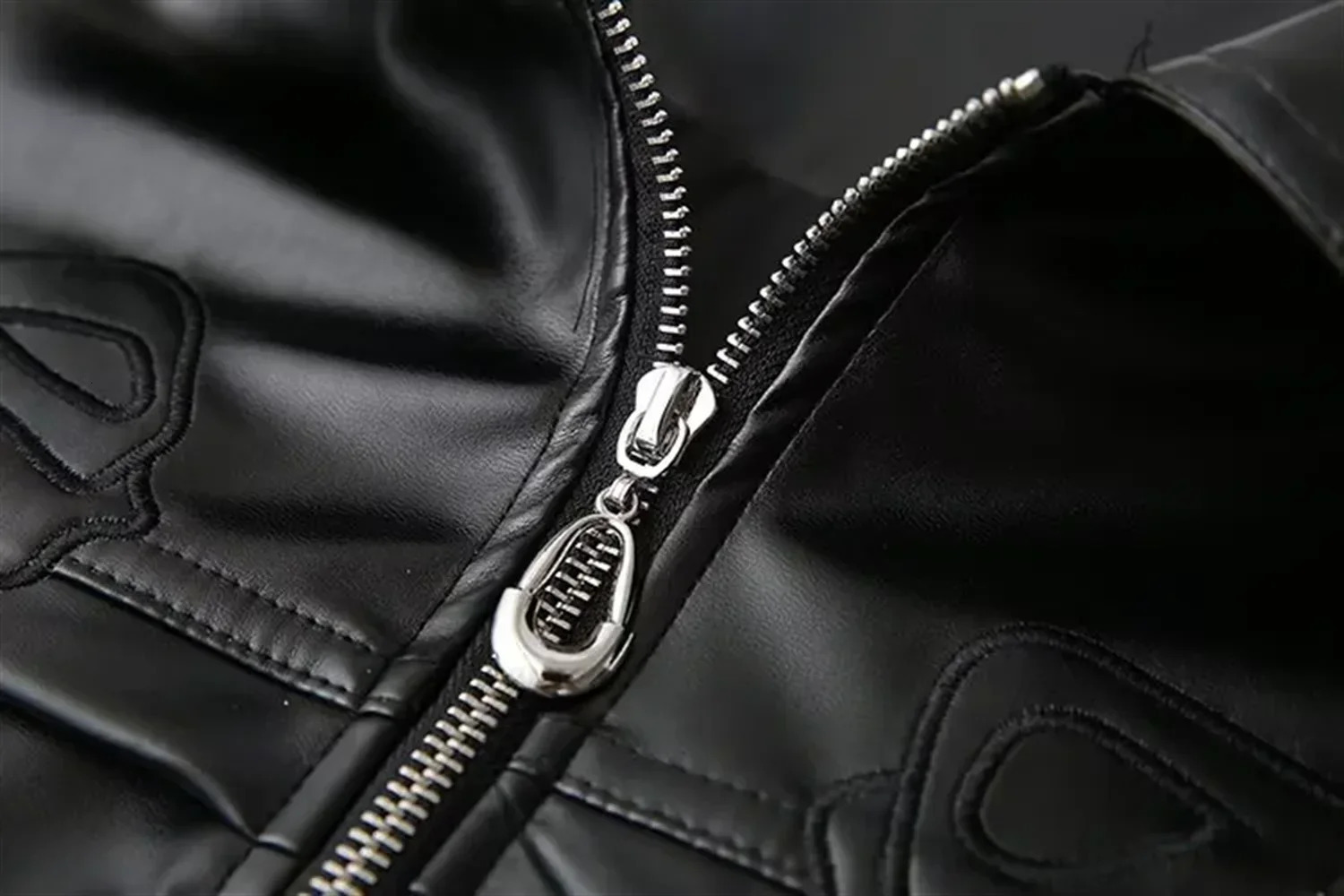 Sweet and cool bow tie leather jacket for women autumn winter n casual black 241216