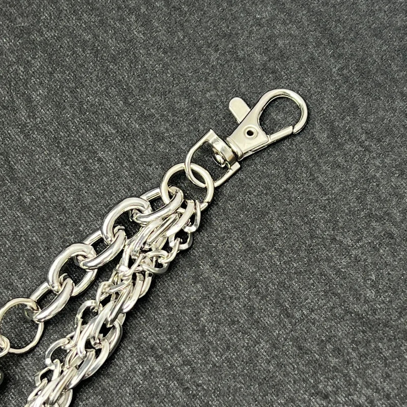 Hip hop punk pants chain Bullet metal decoration Jeans Outdoor Essential 241220