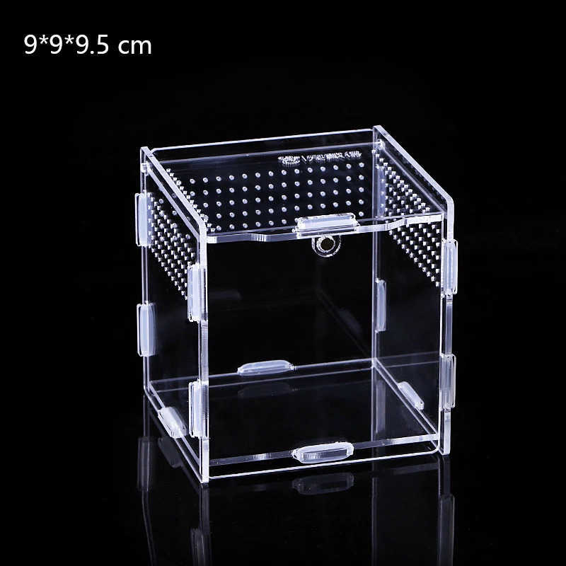 Other Pet Supplies Acrylic transparent reptile habitat breeding box reptile cage nano plant wolf spider shell dead dragon supply L240910