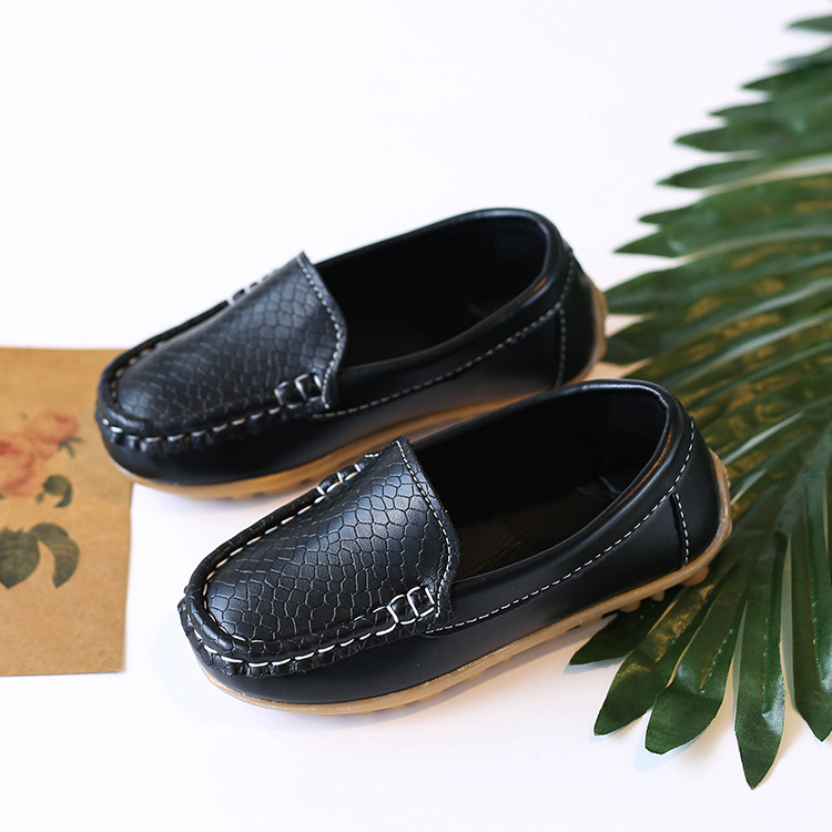 Kids Casual Shoes Flat Candy Colors Unisex Boys Girls Soft Loafers Slip-on PU Leather For Toddler Happysteps Girl Youth Shoes Big Size US5c-US4y