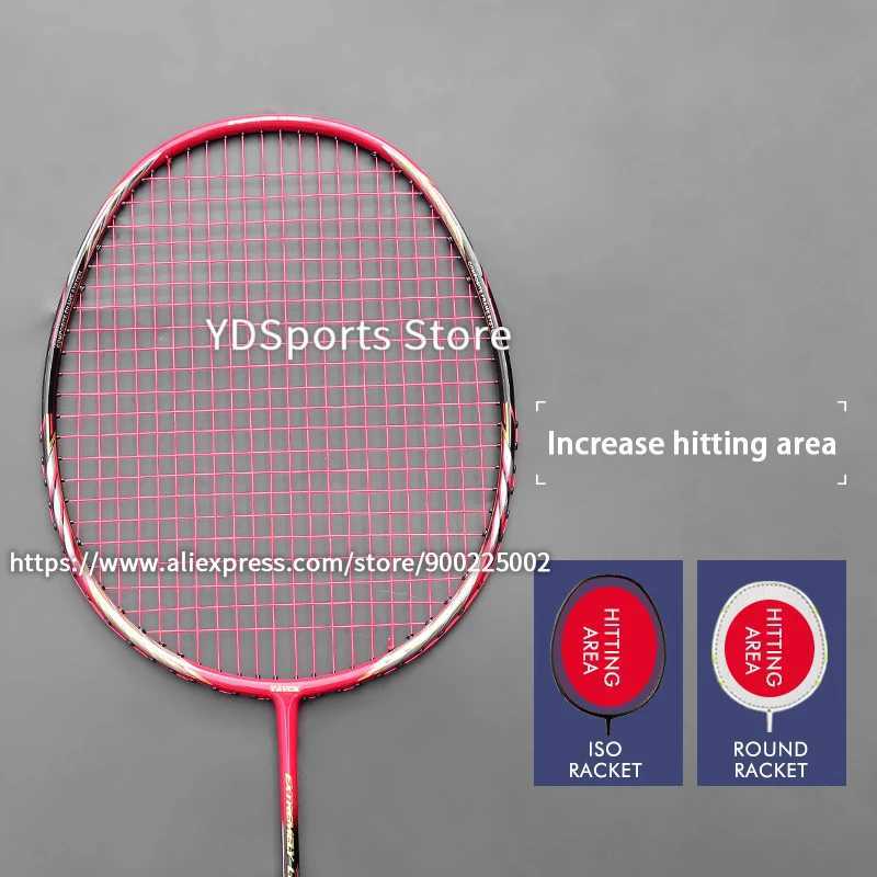 Professional lightest 0U 53G all carbon fiber badminton club G5 22-30LBS badminton club bag speed sportW241221