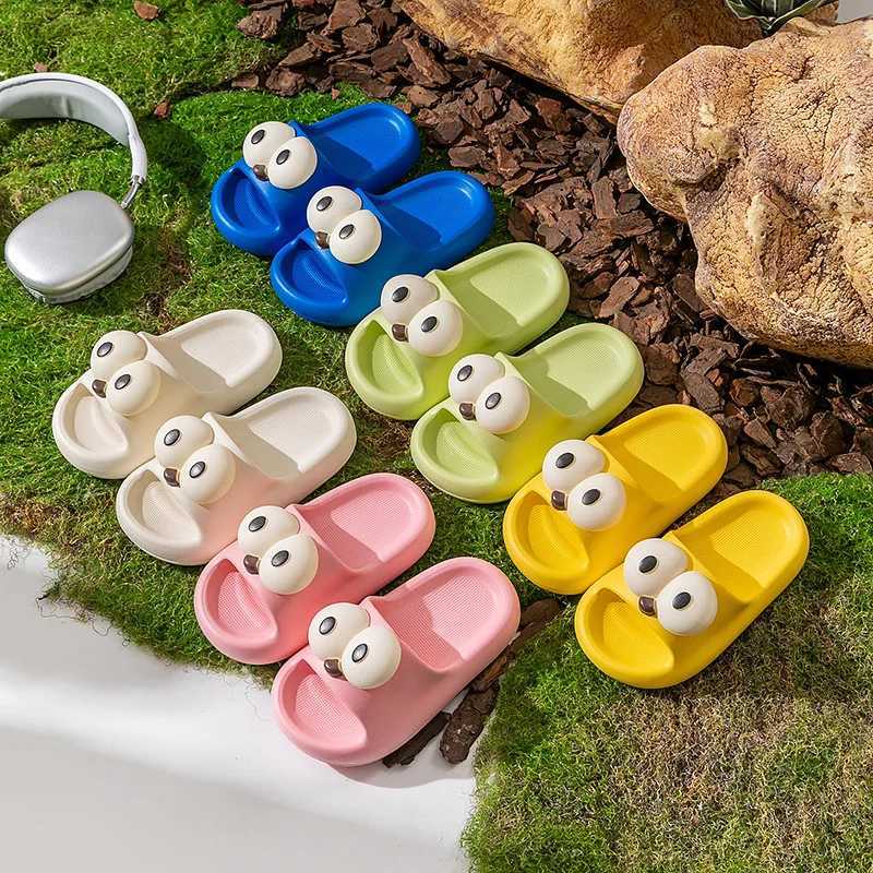 Slipper Summer Aged 1-5 Childrens Slippers Cute Cartoon Puppy Sandals For Boys Girl Flip Flops Non-Slip Toddler Home Kids Garden Shoes H241217