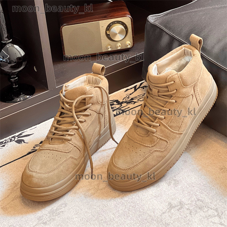 2024 new designer boot Sangpo Snow Boots Winter Men's Fur Integrated Men's Shoes With Lace Up Anti Slip Thick Wool Warm Cotton Shoes For Men