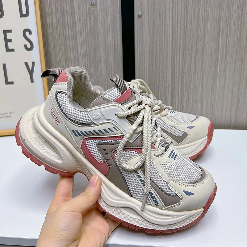 AIYUQI Thick Soled Women'ssneakers Shoes Breathable Running Shoes Women's Fashion Student Girls Shoes