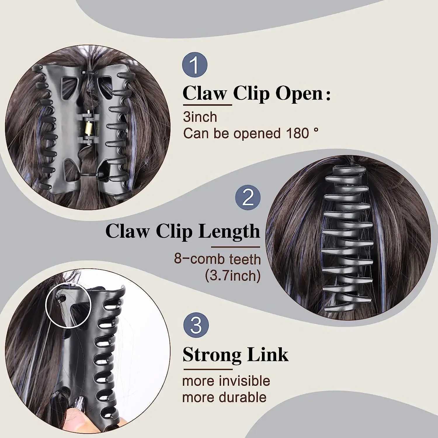 Messy Bun Hair Piece Claw Clip Hair Bun Extensions led Updo Hair Buns Claw Clip Ponytail Hairpieces Hair Scrune with ClipXJ241221