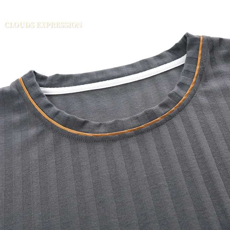 Brand Mens Pajamas Knitted Cotton Mens Pajamas Set Casual Short Pajamas Plus XXXXL Home Pajamas PJ W241221